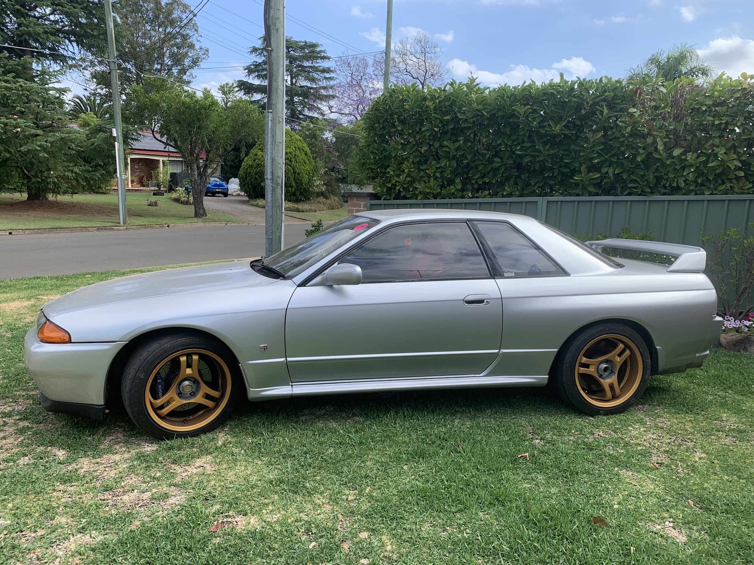 The Nissan Skyline GT-R that Steve Fleming brought in after breaking down